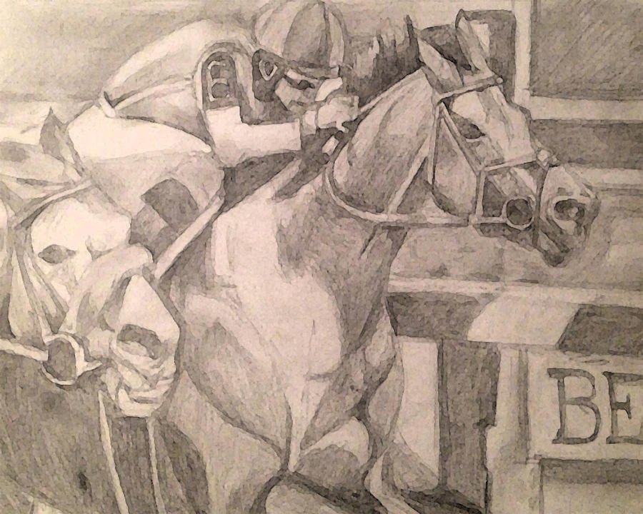 Horse Racing Drawing