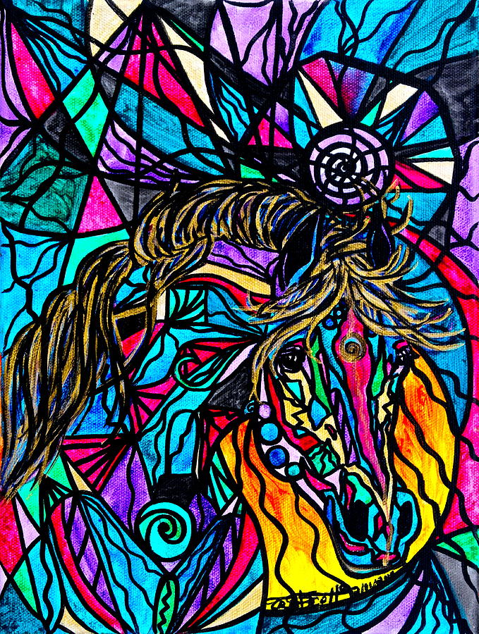 Horse Painting by Teal Eye Print Store