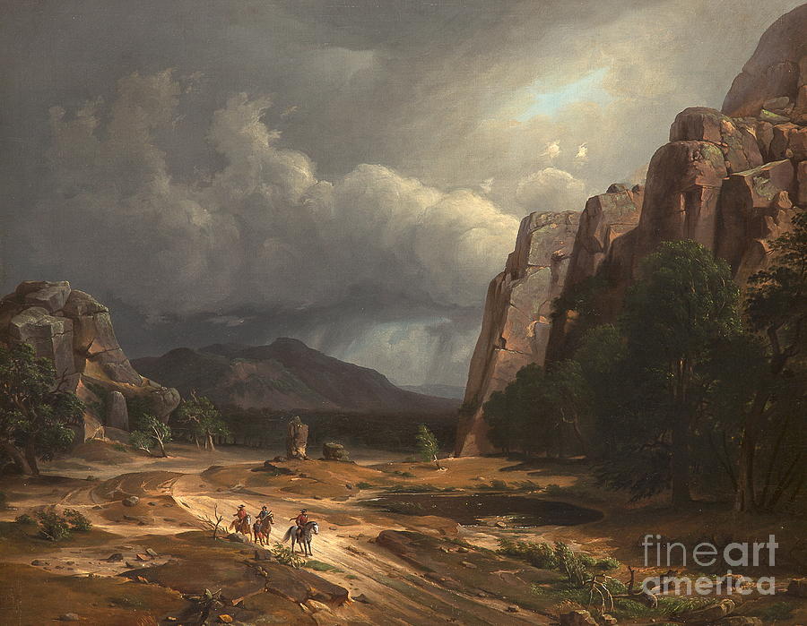George Caleb Bingham Painting - Horse Thief by Celestial Images