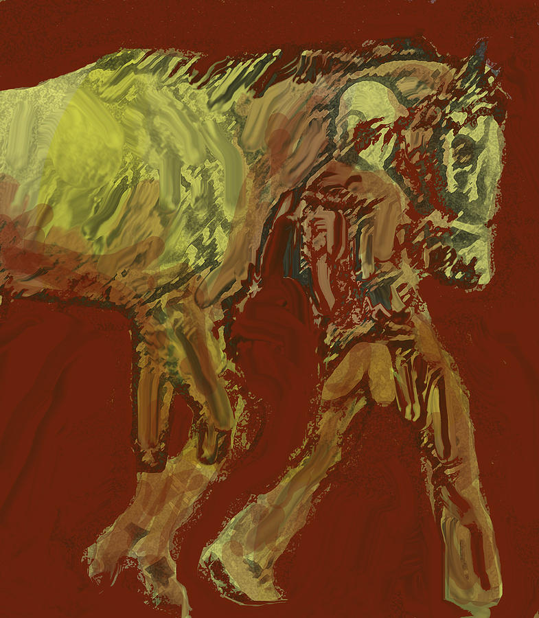 Horse walker Digital Art by Ian  MacDonald
