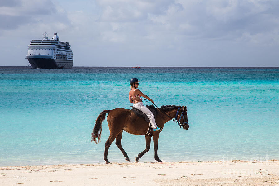 Horseback in the Bahamas Photograph by Rene Triay FineArt Photos