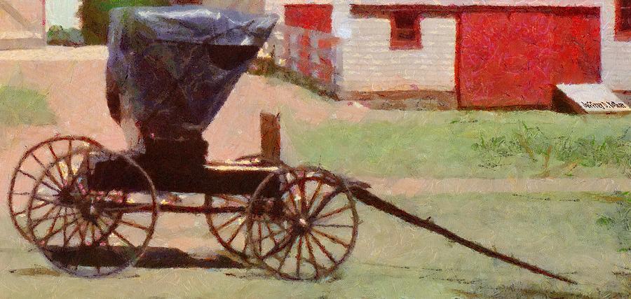 Farm Painting - Horseless Carriage by Jeffrey Kolker