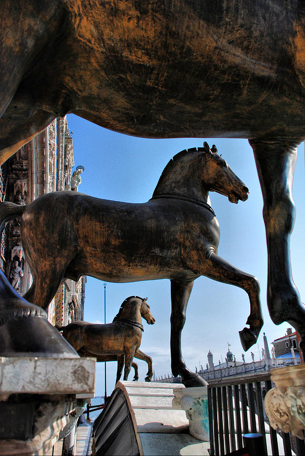 Statue Photograph - Horses at St Marks Basilica by Andrei SKY