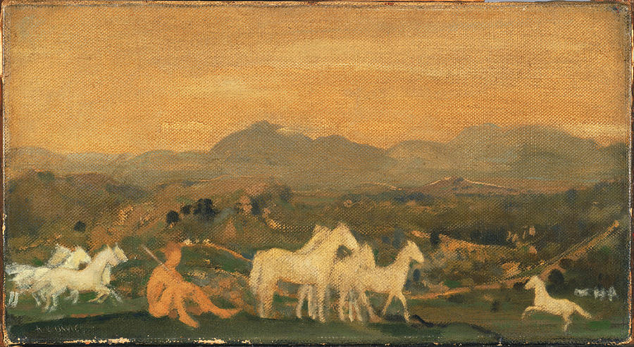 Horses of Attica Painting by Arthur Bowen Davies
