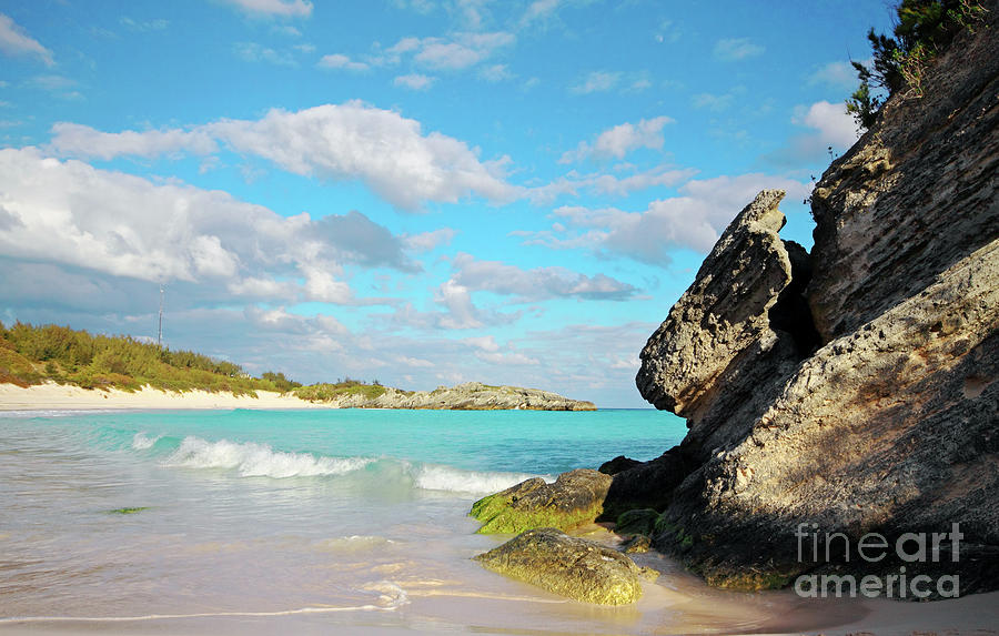 Beach Photograph - Horseshoe Bay in Bermuda by Charline Xia