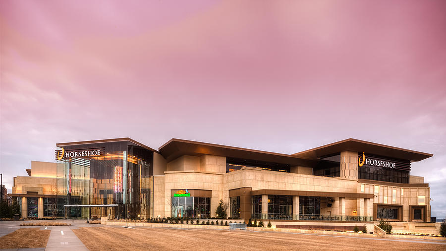 Horseshoe Casino Red Dawn Photograph by Keith Allen