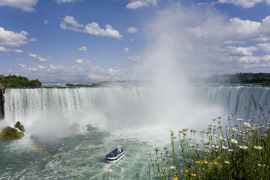 Horseshoe Falls With Maid Of The Mist Photograph by Peter Mintz