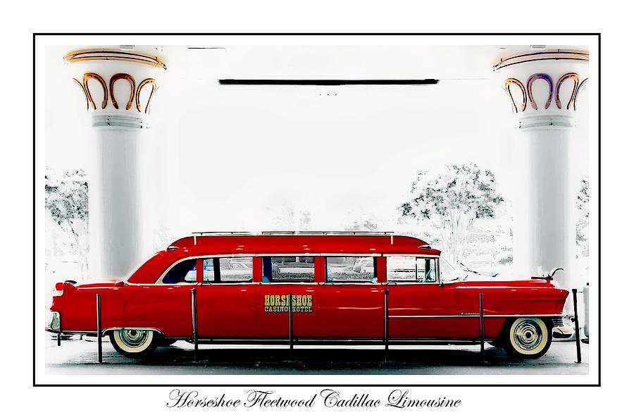 Vintage Cadillac Painting - Horseshoe Fleetwood Cadillac Limousine by Barbara Chichester