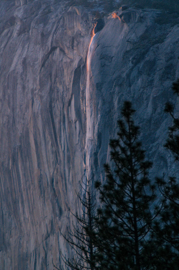 Horsetail Falls Sunset Glow 2 Photograph by Connie Cooper-Edwards