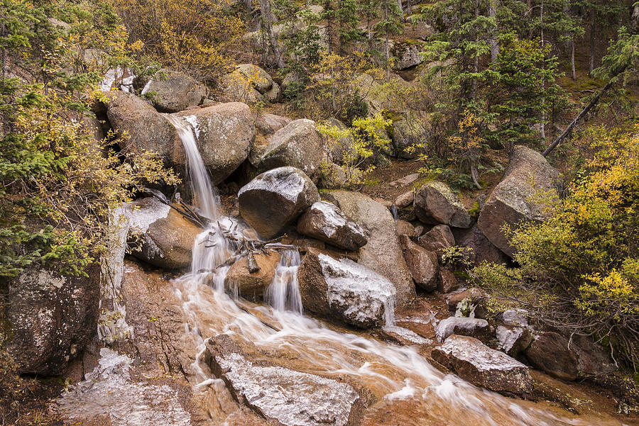 Waterfall Photograph - Horsethief Falls - Cripple Creek Colorado by Brian Harig