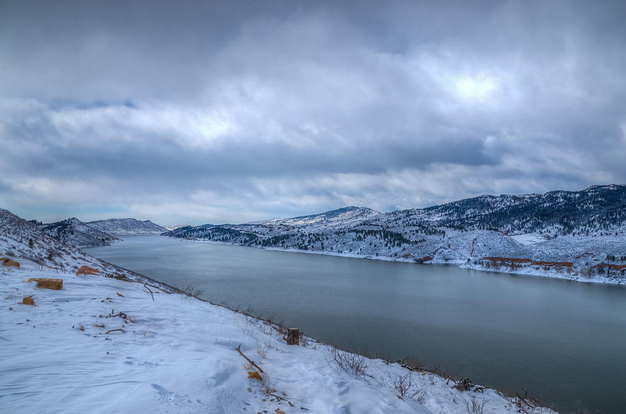 Horsetooth Reservoir Looking South Photograph by Harry Strharsky