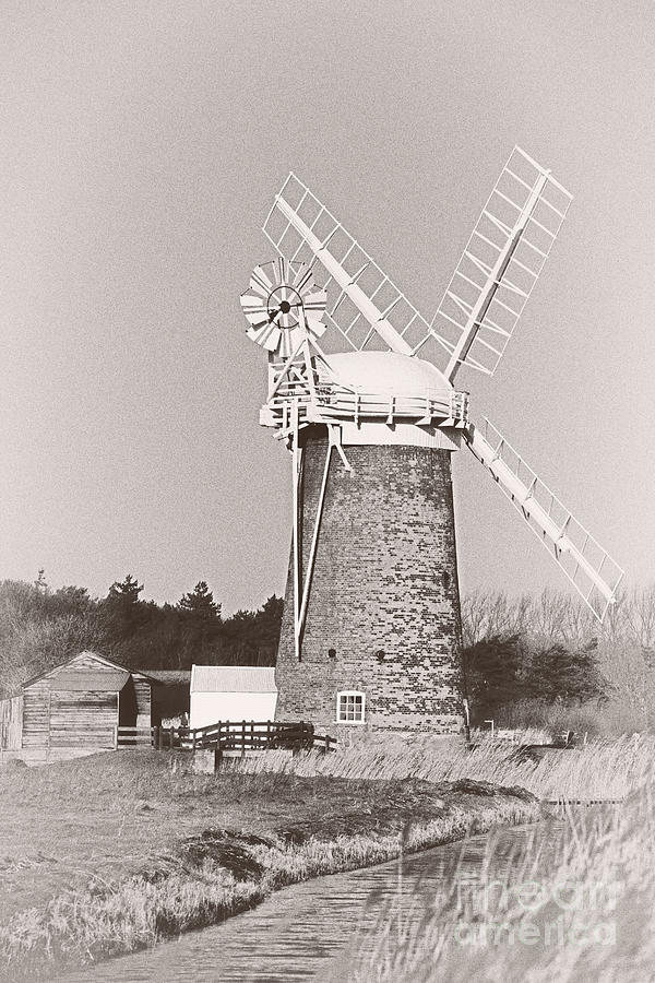 Horsey Wind Pump vertical Photograph by Paul Cowan
