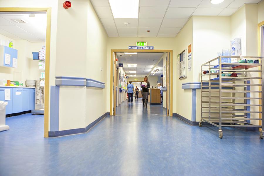 Hospital Corridor Photograph By Lewis Houghtonscience Photo Library