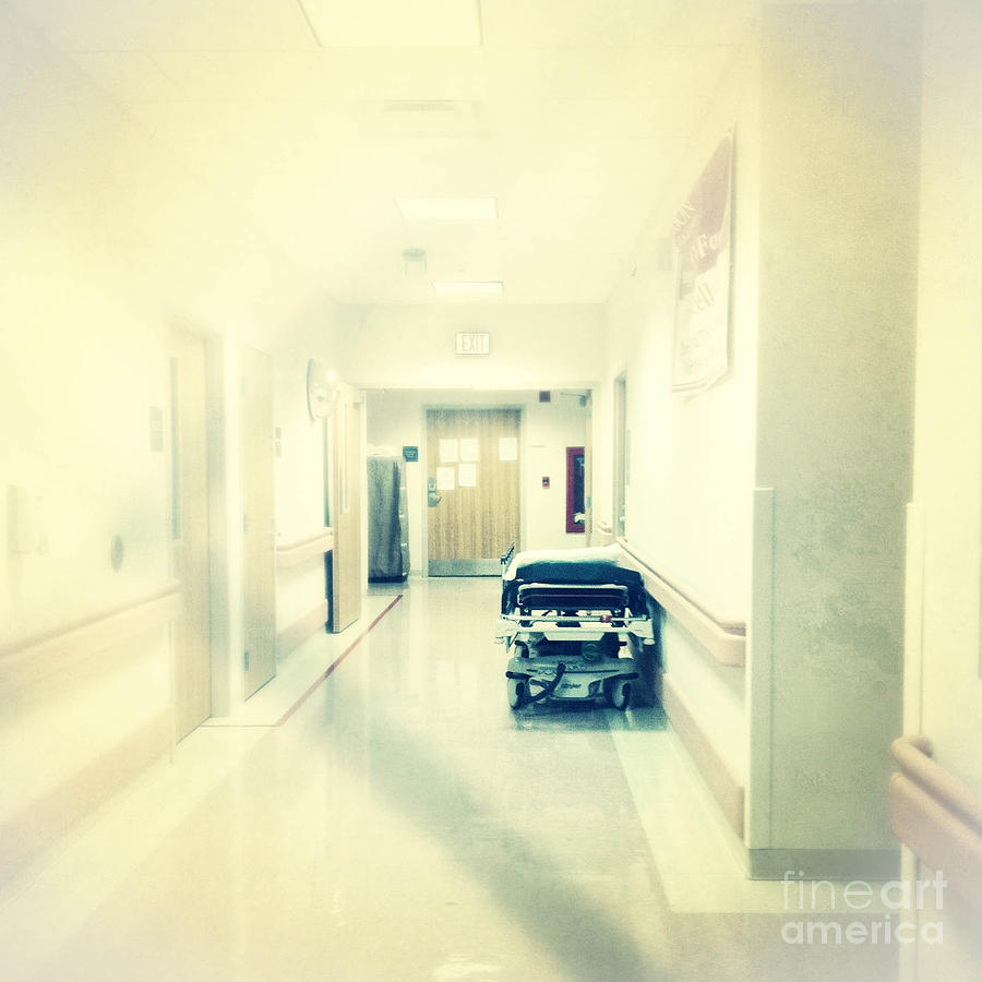 Death Digital Art - Hospital Hallway by Amy Cicconi