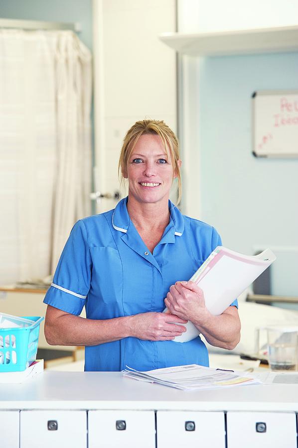 Hospital Staff Nurse Photograph By Lth Nhs Trust Science Photo Library Fine Art America