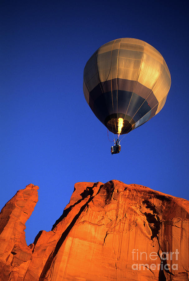 Hot Air Balloon Monument Valley 1 Photograph by Bob Christopher