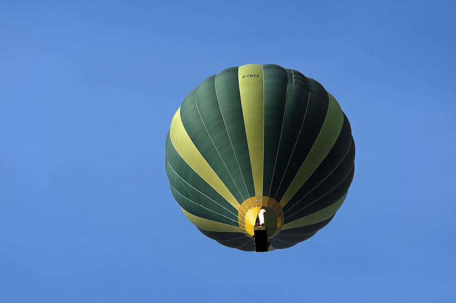 Hot Air Balloon - Above Wetton Photograph by Rod Johnson
