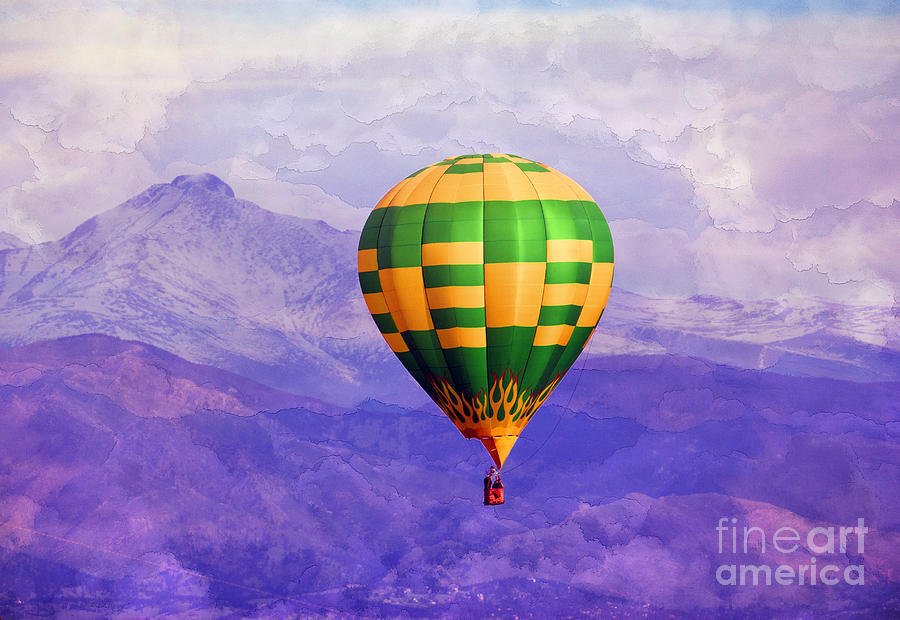 Mountain Photograph - Hot Air Balloon by Juli Scalzi