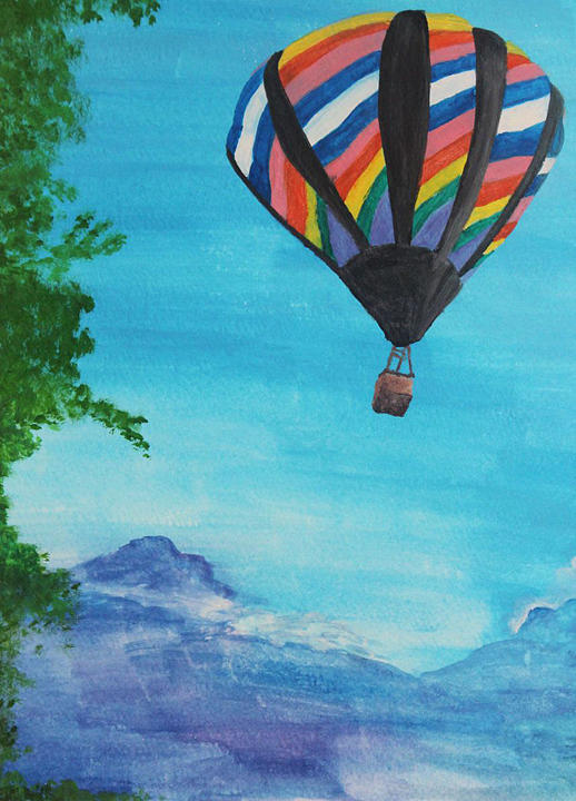 Hot Air Balloon Painting By Megan Murray