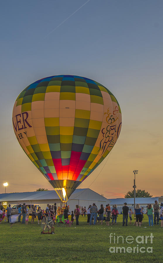 Hot Air Balloon OW 9 Photograph by David Haskett II