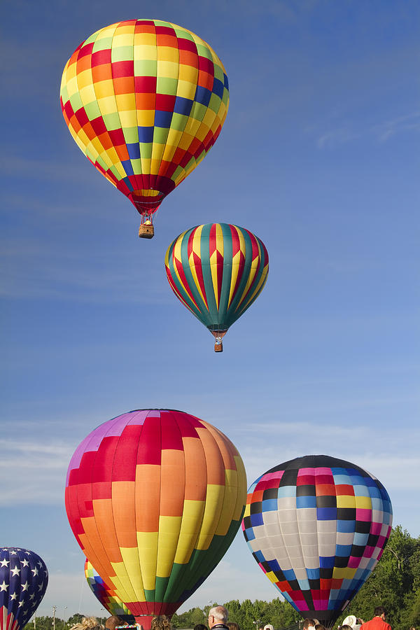 Hot Air Balloon Race Photograph by Kathy Clark