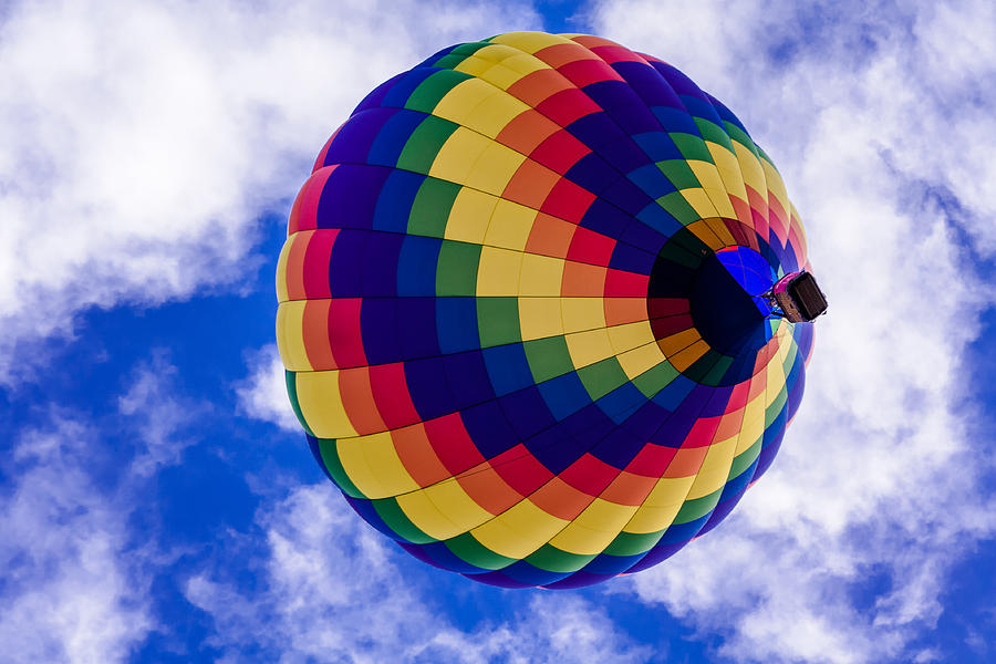 Hot Air Balloon Rainbow Photograph by Teri Virbickis