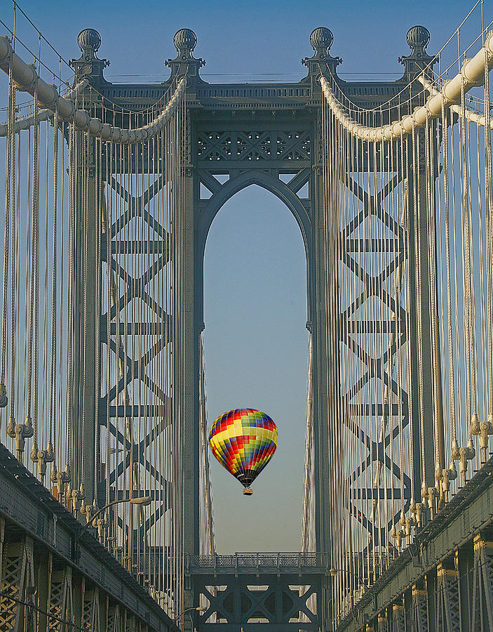 New York City Photograph - Hot Air Balloon by Susan Candelario
