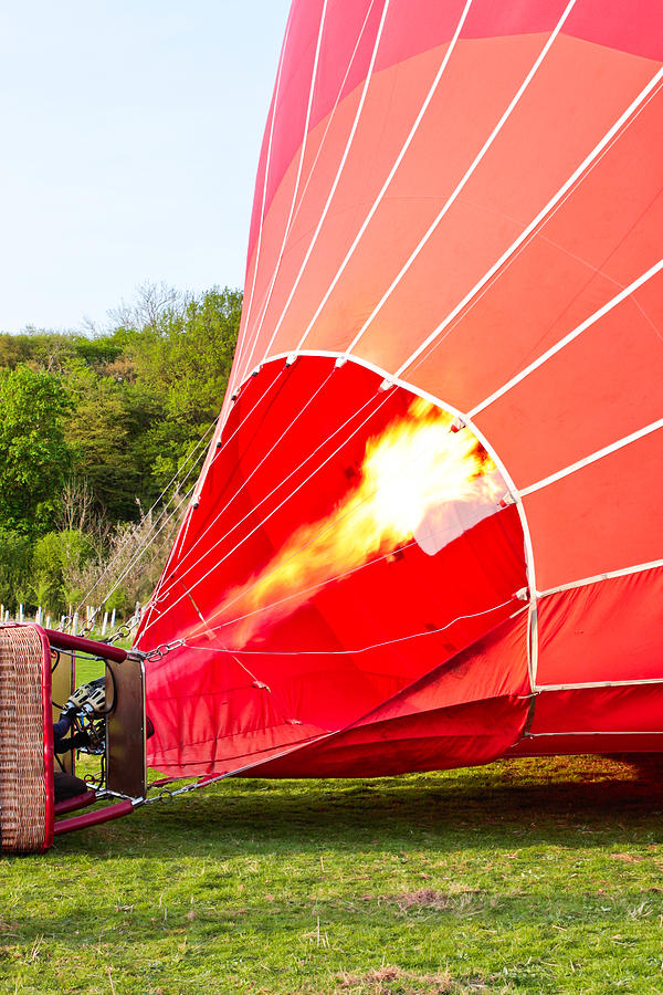 Summer Photograph - Hot air balloon by Tom Gowanlock