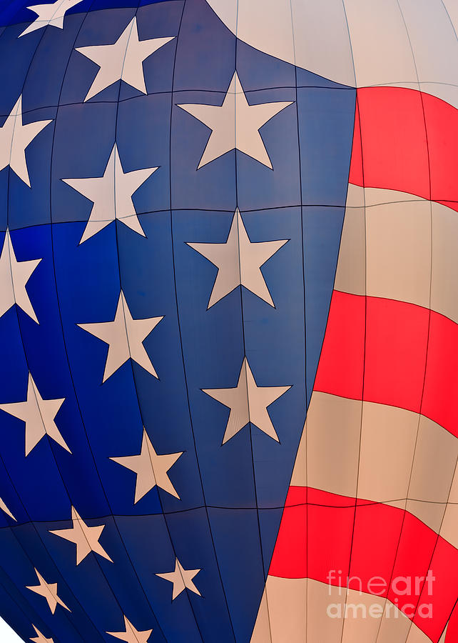 Hot air balloon US flag Photograph by Mariusz Blach - Pixels