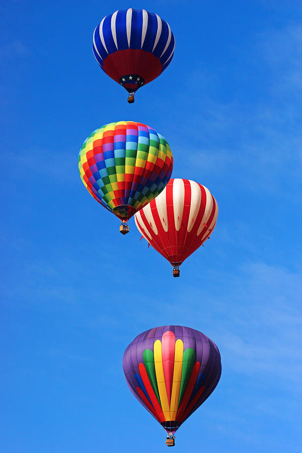 Hot Air Balloons at Balloon Fiesta Photograph by Daniel Woodrum