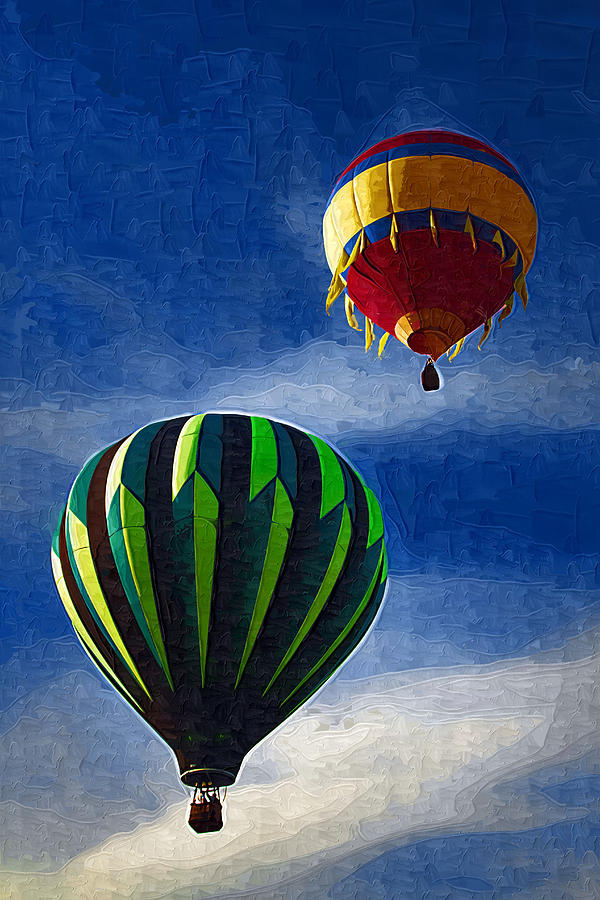 Hot Air Balloons in Oils Photograph by Kathy Clark