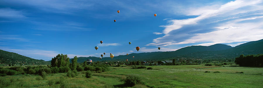 Nature Photograph - Hot Air Balloons Rising, Hot Air by Panoramic Images