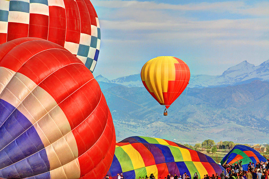 Colorado Photograph - Hot Air Balloons by Scott Mahon