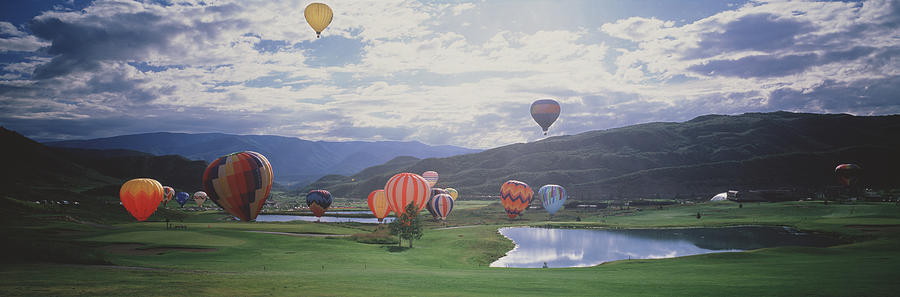 Hot Air Balloons, Snowmass, Colorado Photograph by Panoramic Images