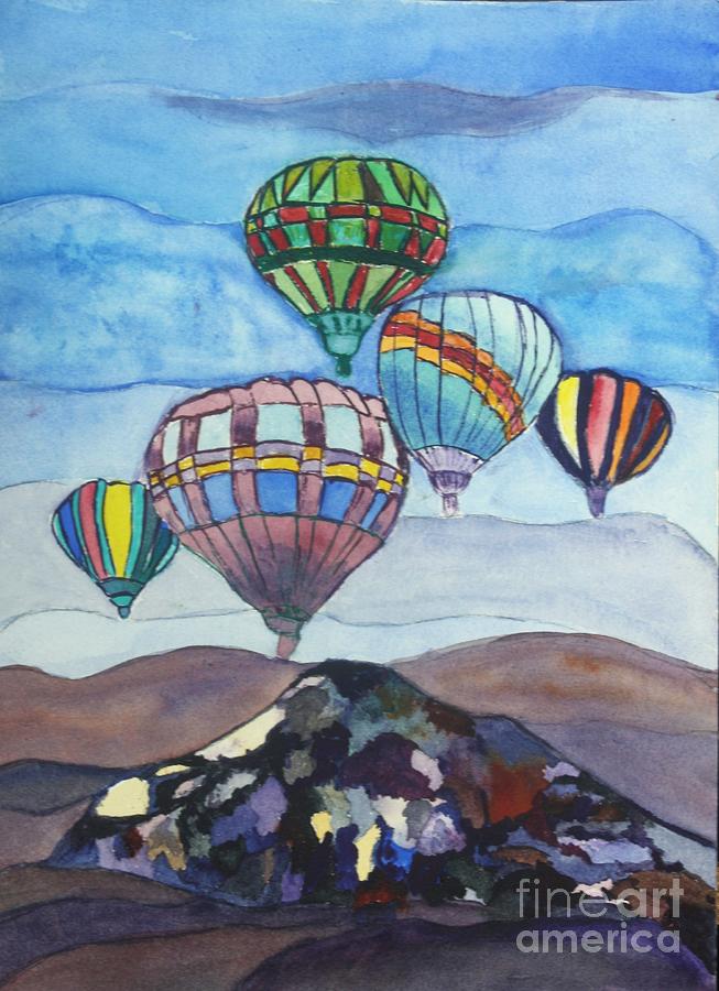 Hot Air Baloons Painting by Donna Walsh