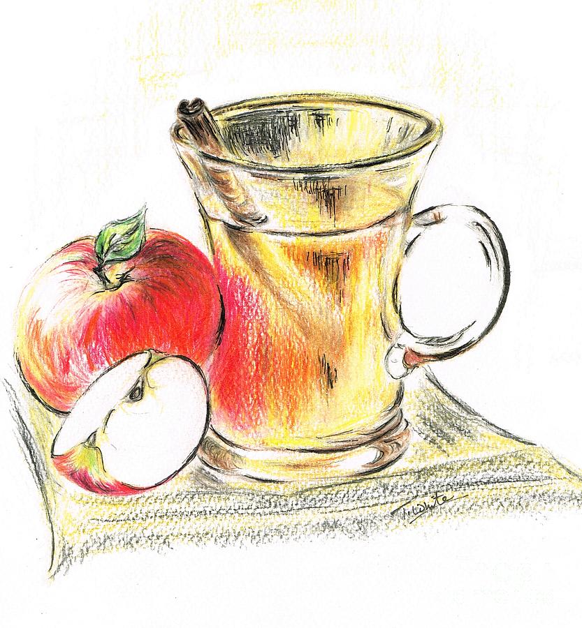 Hot Apple Cider Drawing by Teresa White Fine Art America
