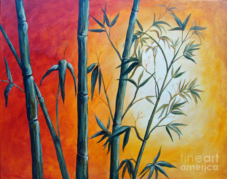 Hot Bamboo Days Painting by Phyllis Howard