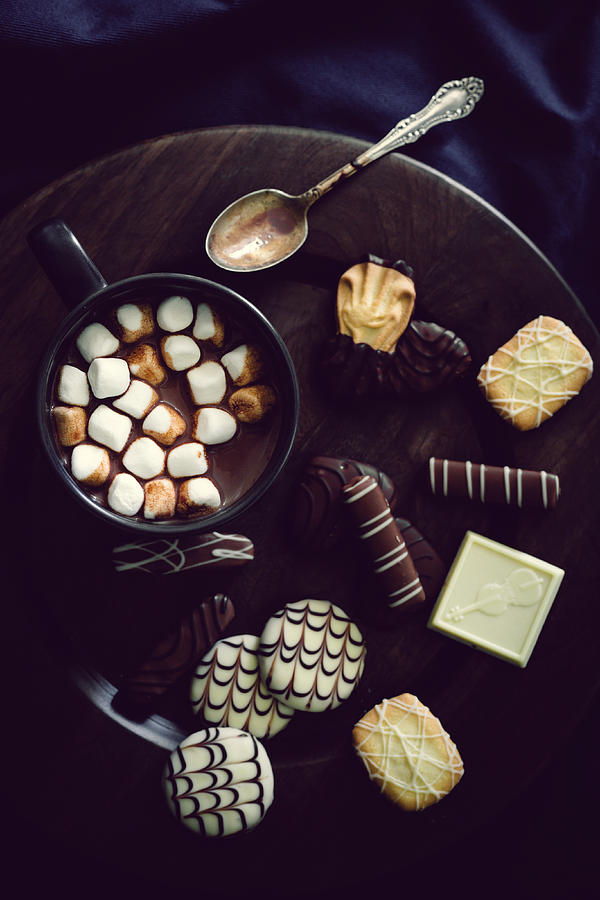 Hot Chocolate With Marshmallows And Photograph by Chien-ju Shen