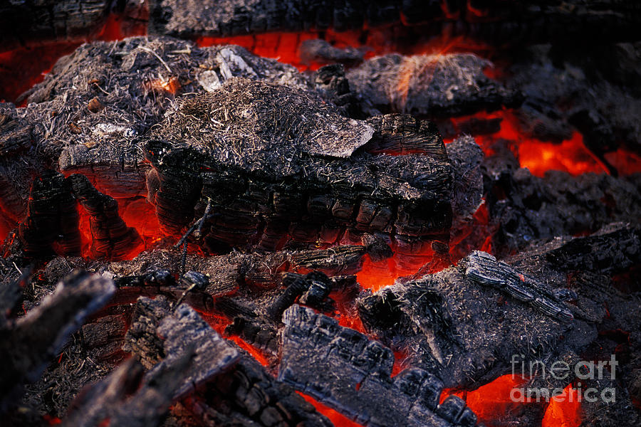 Hot Coals Photograph by Ron Sanford