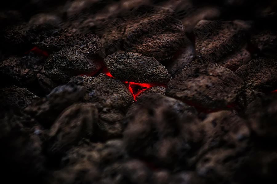 Hot Coals Photograph by Sennie Pierson