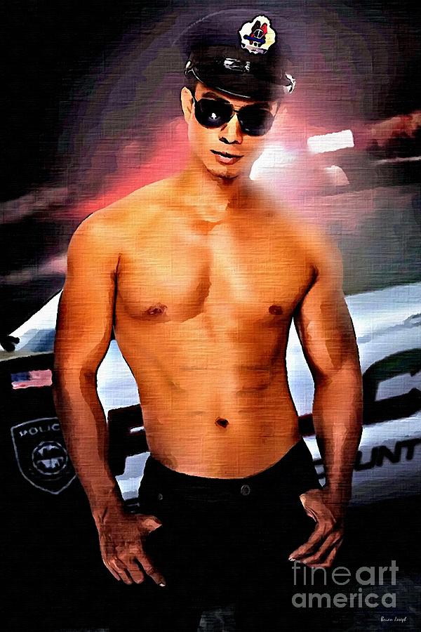 Hot Cop Painting by Brian Joseph E - Pixels