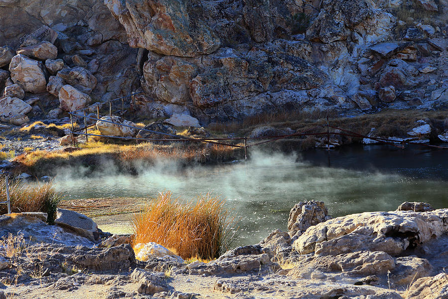 Hot Creek Boiling Water Photograph by Viktor Savchenko