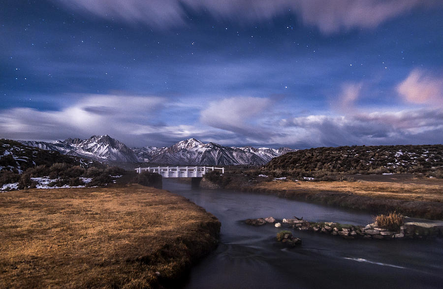 Mountain Photograph - Hot Creek Bridge by Cat Connor