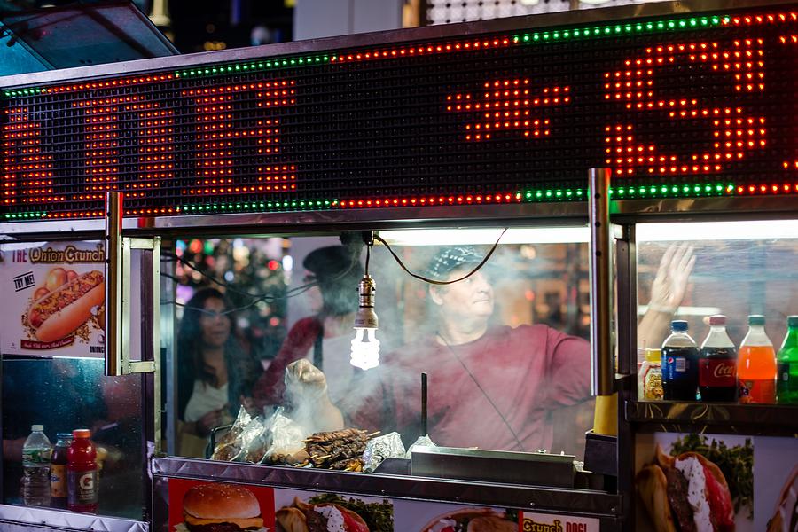 Hot Dog Stand In New York Photograph By Frank Gaertner