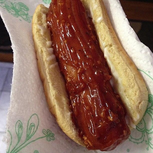 Nom Photograph - Hot Dog With secret Sauce  #nom by Yashema Ranger