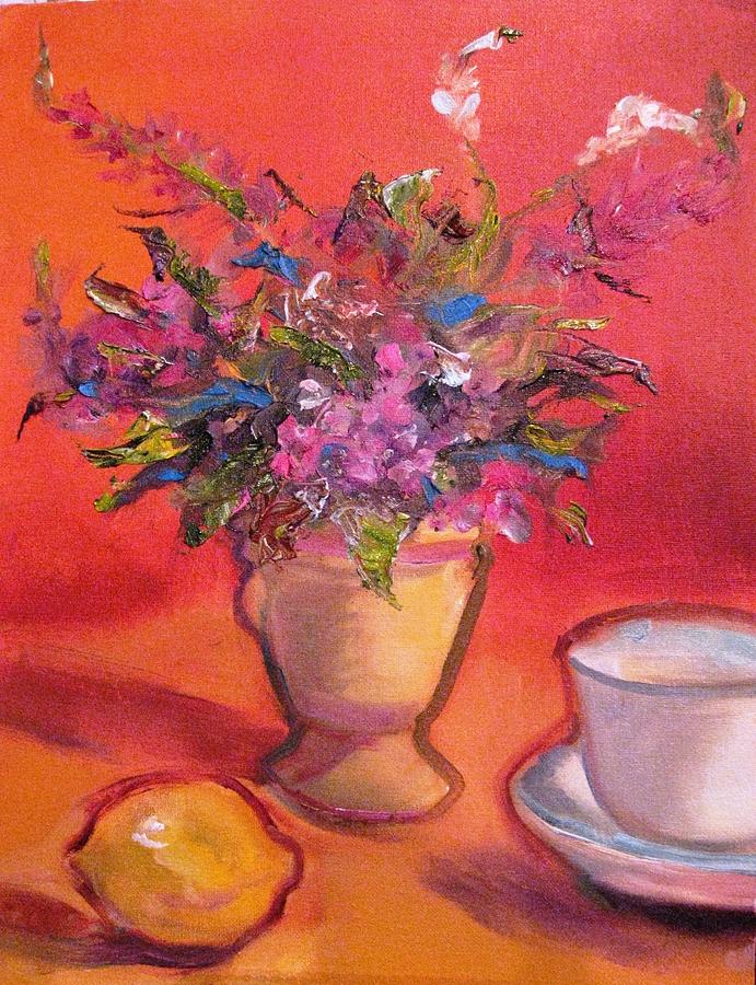 Flower Painting - Hot by Dorothy Siclare