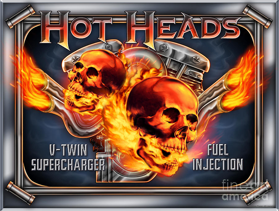 Skull Painting - Hot Heads by JQ Licensing