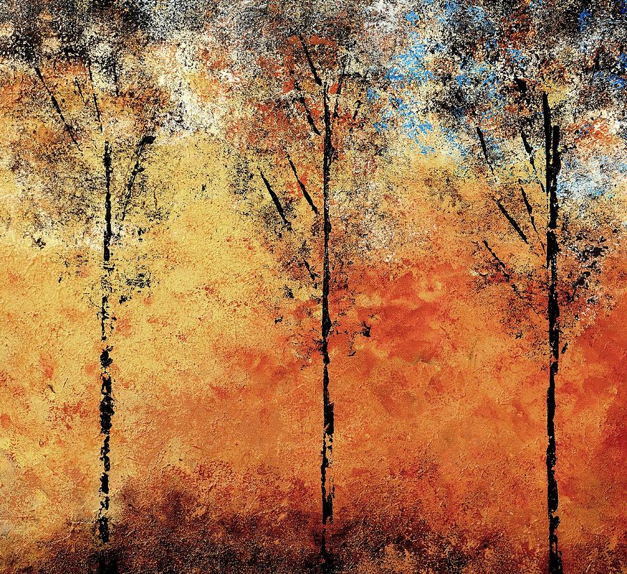 Hot Hillside Painting by Linda Bailey