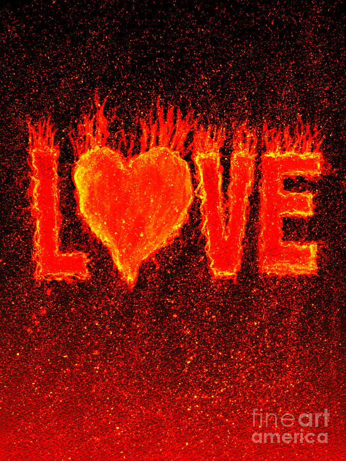 Hot Love Painting - Hot Love  by Bill Holkham