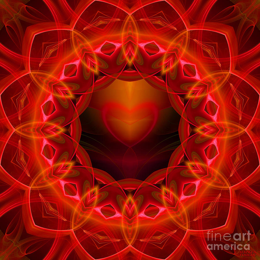 Abstract Digital Art - Hot Love Gift by Hanza Turgul Abstract Digital Art - Hot Love Gift by Hanza Turgul
